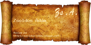 Zsoldos Ádám névjegykártya